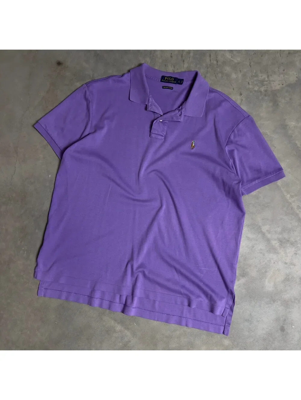 Polo Ralph Lauren Purple Polo Mens L Pima Cotton